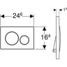 Клавиша смыва GEBERIT SIGMA 21 115,651.JM.1 сланец Mustang